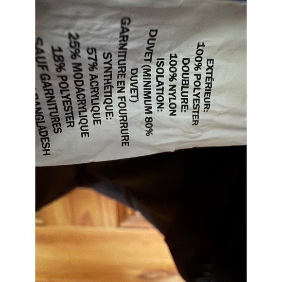 L.L.Bean DownTek Puffer Coat Women's XL Petite Faux Fur Hooded Winter Down - Picture 6 of 9